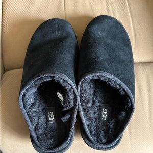 UGG Black Suede Slip-On Loafers Comfort